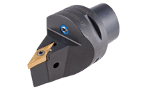 C4 SVVNN-00050-12F-Screw lock 72.5° lead angle tools, for 35° negative rhombic inserts with CAMFIX (ISO 26623-1 standard) exchangeable tapered shanks. High rigidity in profiling applications due to a special wedge design.
