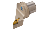 C4 SVJCL-27050-16-93° lead angle screw lock tools with CAMFIX (ISO 26623-1 standard) exchangeable shanks carrying 35° rhombic inserts with 7° clearance angle.