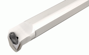 S40U DDUNR-15-R-Clamp boring bars carrying ISO negative DNMG inserts.