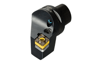 C4 PCLNL-27050-12X-Lever lock tools with CAMFIX (ISO 26623-1 standard) exchangeable tapered shanks, carrying CNMX or CNMG negative 80° rhombic inserts.