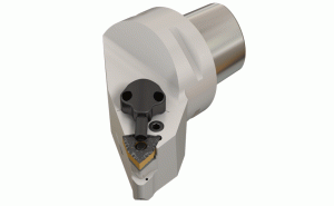 C6 PWLNL-45065-08-JHP-Lever lock tools with CAMFIX exchangeable shanks and channels for high-pressure coolant, carrying trigon inserts.