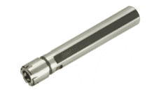 ST3/4X1.969 ER16 MF-DIN 6499 ER mini collet chucks with cylindrical shanks and a clamping flat for Swiss-type CNC lathes.