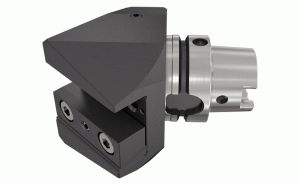 HSK A63WH ASHN 25 45-Square shank tool adapters with HSK exchangeable shanks for 45° mounting on turn-mill machines (right-or-left hand tools can be used).