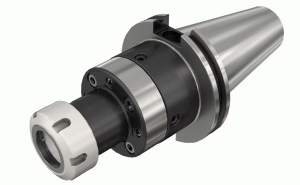 ADJ CAT50 D2.756 ER32-DIN 6499 ER center alignment collet chuck with a Caterpillar tapered shank.