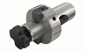 SEM 22 CF4 C-DIN 3937 shell mill holder with a CLICKFIT quick change adaptation and coolant holes.