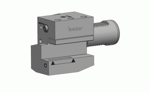 VDI16 C1C4A-161244-JHPMC-Axially oriented, short right-hand holders with coolant channels and VDI DIN69880 shanks for square shank tools.