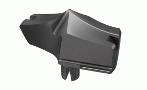 HFP 333-SPADE IQ IC908-Exchangeable DFN drill heads for carbon and alloy steel (ISO P) and cast iron (ISO K). The drill head is designed with a honed cutting edge, available in increments of 0.5 mm.