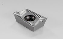 APKT 1003PDTR-76 IC328-HELIMILL Inserts with 2 helical cutting edges with ribs along the edge reducing heat transfer. Used for interrupted cuts.