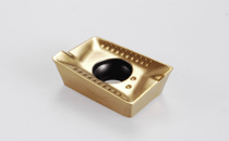 APKT 1003PDTR-76 IC250-HELIMILL Inserts with 2 helical cutting edges with ribs along the edge reducing heat transfer. Used for interrupted cuts.