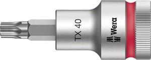Nasadka wkrętakowa 1/2z funkcją przytrzymania do śrub z łbem z gniazdem TORX 40x60mm Wera