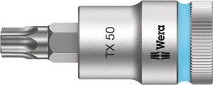 Nasadka wkrętakowa 1/2z funkcją przytrzymania do śrub z łbem z gniazdem TORX 50x60mm Wera