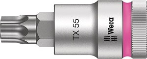 Nasadka wkrętakowa 1/2z funkcją przytrzymania do śrub z łbem z gniazdem TORX 55x60mm Wera
