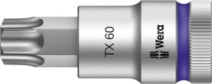 Nasadka wkrętakowa 1/2z funkcją przytrzymania do śrub z łbem z gniazdem TORX 60x60mm Wera