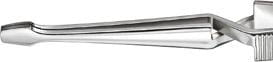 Pinceta krzyżowa,z końcówkami w kształcie trapezu, niklowana 160mm KNIPEX