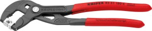 Szczypce do montażu opasek zaciskowych do węży typu CLIC, rękojeści powlek.tworz.sztuczn. 180mm KNIPEX