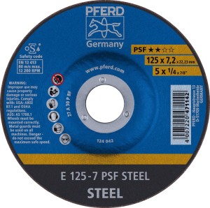 Tarcza ścierna do obróbki zgrubnej, odsadzona A30PPS 178x8mm PFERD
