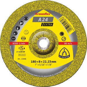 Tarcza ścierna do obróbki zgrubnej, odsadzona A24 Extra 115x6mm KLINGSPOR