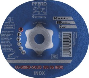 Ściernica tarczowa CC-GRIND Solid INOX 180mm PFERD