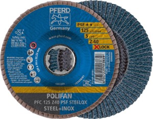 Ściernica listkowa/lamelkowa X-LOCK STEELOX K80PSF 125mm Pferd