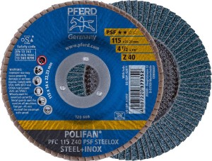 Ściernica listkowa/lamelkowa Z 40PSF, prosta, 115mm K40 Pferd