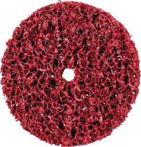 Tarcza do czyszczenia zgrubnego 150x13x13mm, bardzo gruboziarnista, czerwona FORMAT