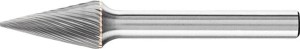 Frez trzpieniowy ze stopów twardych, stożek ostry 0618 5 6mm 6x18mm Pferd