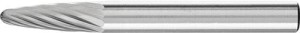 Frez trzpieniowy ze stopów twardych, łukowo-zaokrąglony 1225 3 6mm 12x25mm Pferd