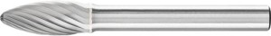 Frez trzpieniowy ze stopów twardych, w kształcie płomienia B 0820 3 6mm 8x20mm Pferd