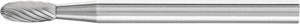 Mały frez trzpieniowy ze stopów twardych, w kształcie kropli 0610 5 3mm 6x10mm Pferd