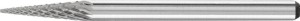 Mały frez trzpieniowy ze stopów twardych, stożek ostry 0311 4 3mm 3x11mm Pferd