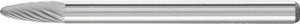 Mały frez trzpieniowy ze stopów twardych, łukowo-zaokrąglony 0613 5 3mm 6x13mm Pferd