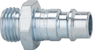 Nypel wtykowy, hartowany, ocynkowany, średnica nomin.7,2-7,8, mm gwint zewnętrzny G 1/2'' RIEGLER