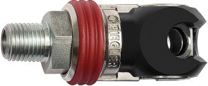 Szybkozłącze bezpieczne odchylane stalowe, średnica nom. 7,2mm, gwint zewnętrzny G 1/2'' RIEGLER