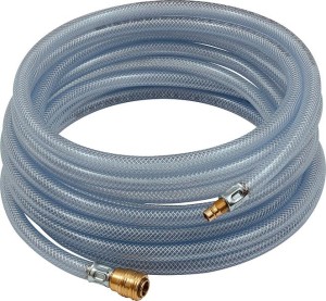 Zestaw węża PVC ze złączem i tulejką wtykową 10m, 13x3mm, przezroczysty RIEGLER