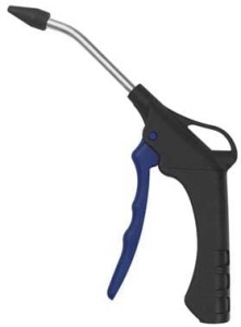 Pistolet wydmuchowy z tworzywa sztucznego, z przedłużką, gum. końcówką dyszy i G1/4 RIEGLER