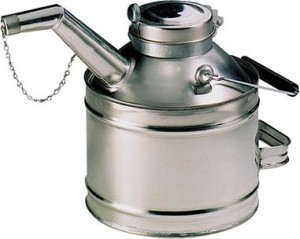 Bańka do przechowywania oleju z blachy białej, poj. nomin. 08042 5l Pressol