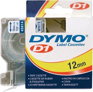 Taśma do drukarek etykiet D1 45014, niebieska/biała 12mmx7m DYMO