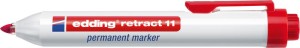Marker permanentny 11 kolor czerwony edding