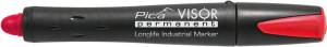Marker permanentny VISOR przemysłowy, czerwony Pica