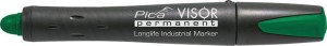 Marker permanentny VISOR przemysłowy, zielony Pica