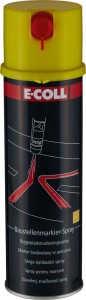 Aerozol do znakowania na budowach, puszka 500 ml, kolor żółty E-COLL EE