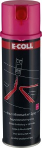 Aerozol do znakowania na budowach, puszka 500 ml, kolor różowy E-COLL EE