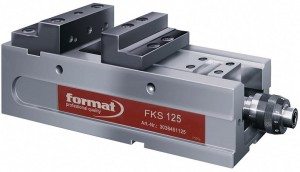Imadło kompaktowe FKS 125mm, szczęki stopniowane FORMAT