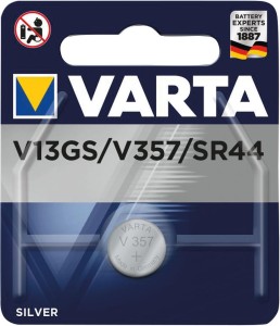 Bateria guzikowa Electronics, srebro V13GS/V357 1,55 Volt na blistrze, 1 szt. VARTA