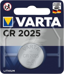 Bateria guzikowa Electronics, CR 2025 VARTA