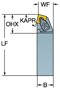 T-Max® S, narzędzie tokarskie z chwytem tradycyjnym CSBPR2525M12 ID:5725962 Sandvik